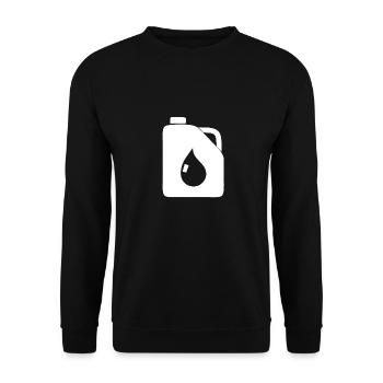Un bidon d'huile - Sweat-shirt Unisexe - noir - Devant - Alina (178cm) & Michal (187cm)
