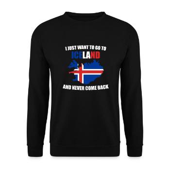 Island - Unisex Pullover - Schwarz - Vorne - Alina (178cm) & Michal (187cm)