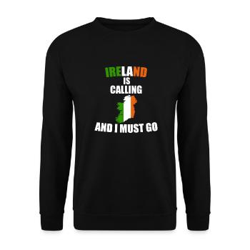 Irlande - Sweat-shirt Unisexe - noir - Devant - Alina (178cm) & Michal (187cm)