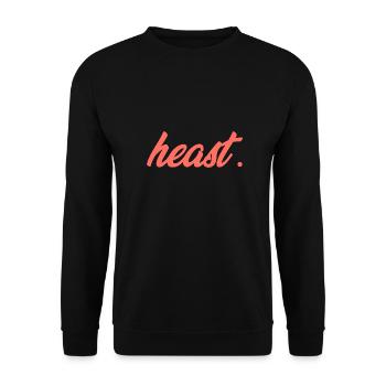 heast - herst - Hearst - dialecte - cadeau viennois - Sweat-shirt Unisexe - noir - Devant - Alina (178cm) & Michal (187cm)