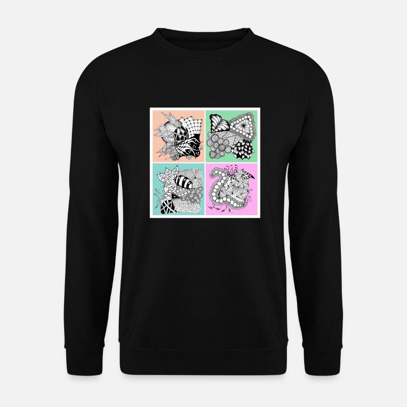 Zentangle pattern patterncontest - Unisex Sweatshirt - black