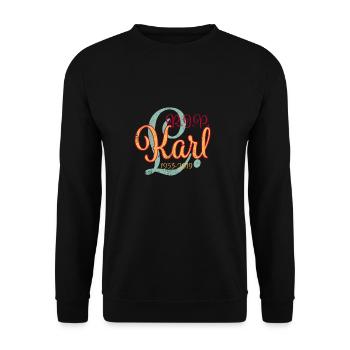 rip karl l. R.I.P. - Unisex Pullover - Schwarz - Vorne - Alina (178cm) & Michal (187cm)