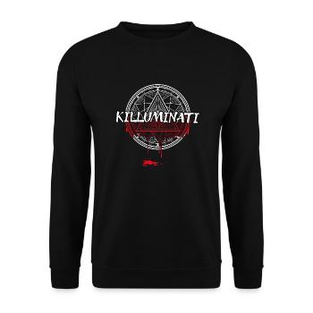 Killuminati - Unisex Sweatshirt - black - Front - Alina (178cm) & Michal (187cm)