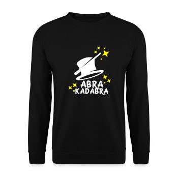 Magic conjure magician wizard witch gift idea - Unisex Sweatshirt - black - Front - Alina (178cm) & Michal (187cm)