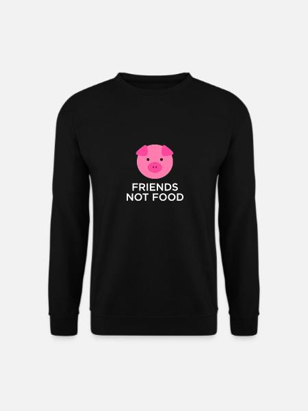 Friends not Food Geschenk - Unisex Pullover - Schwarz