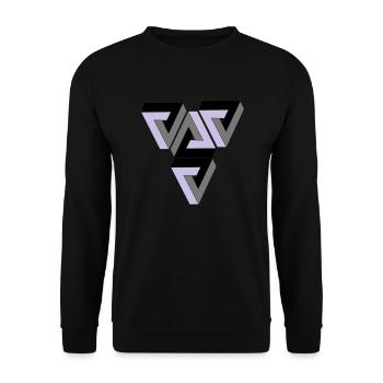 Penrose Triangle - Unisex Sweatshirt - black - Front - Alina (178cm) & Michal (187cm)