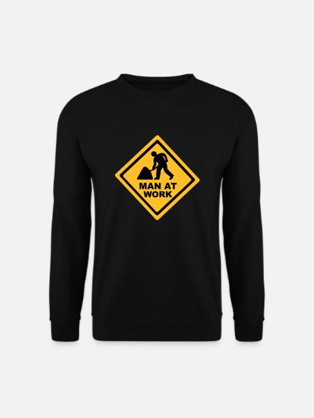 Man at Work - Construction - Unisex Sweatshirt - black