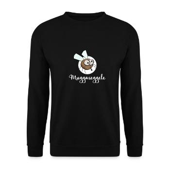 Swabian Muggaseggele Schwabischer dialect - Unisex Sweatshirt - black - Front - Alina (178cm) & Michal (187cm)