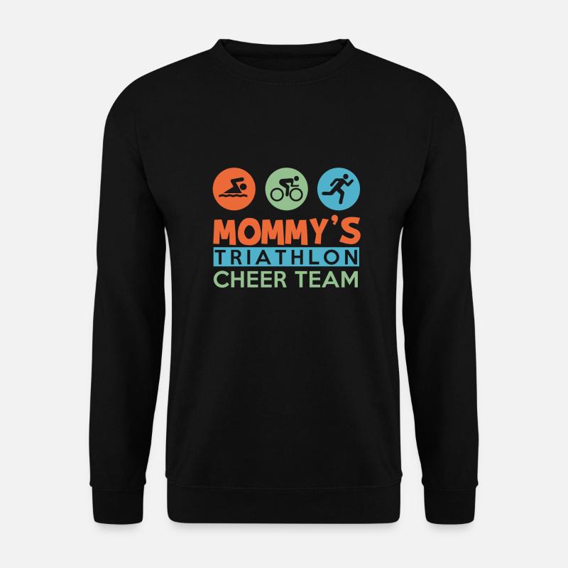 mommy's triathlon cheer - Unisex Pullover - Schwarz