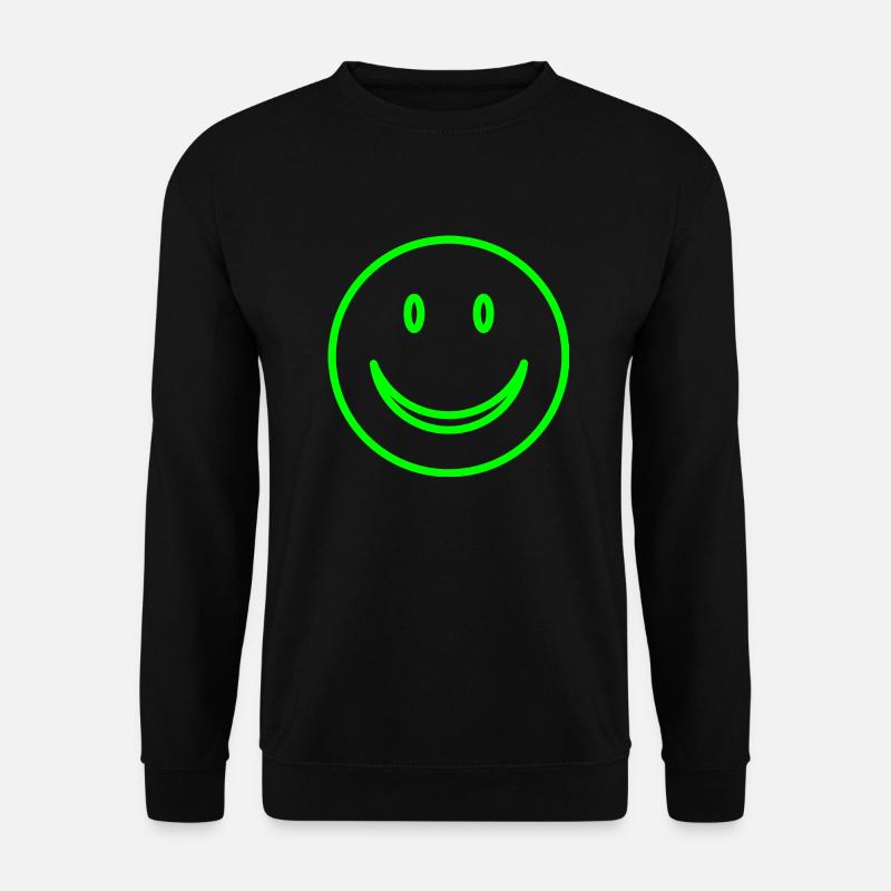 Lachendes Gesicht - Smile - Unisex Pullover - Schwarz