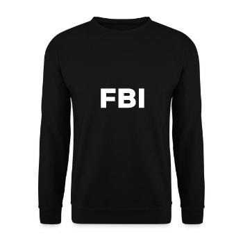 FBI Kostüm Geschenk Secret Service - Unisex Pullover - Schwarz - Vorne - Alina (178cm) & Michal (187cm)