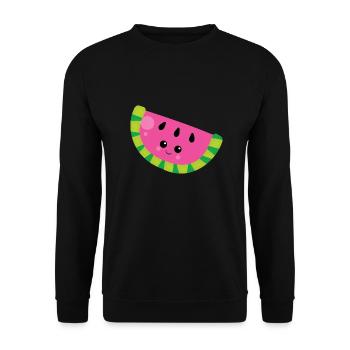 FRUITS - Sweat-shirt Unisexe - noir - Devant - Alina (178cm) & Michal (187cm)