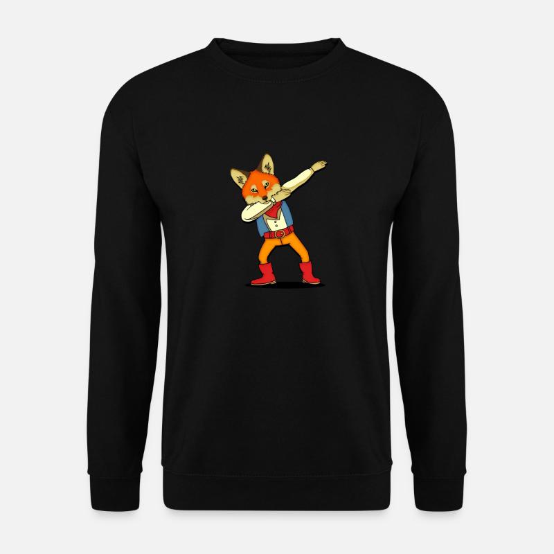 Tanzender Fuchs Cowboy linedance - Unisex Pullover - Schwarz