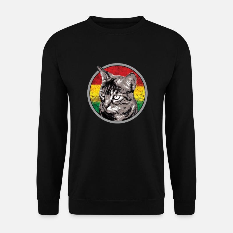 Reggae Cat - Unisex Sweatshirt - black