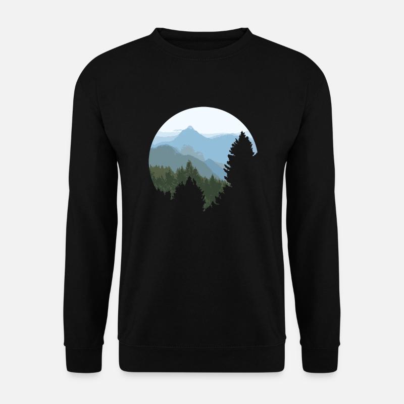 Einsamer Berg - Unisex Pullover - Schwarz