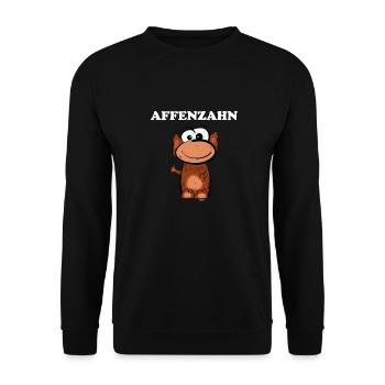 Monkey monkey tooth - Unisex Sweatshirt - black - Front - Alina (178cm) & Michal (187cm)