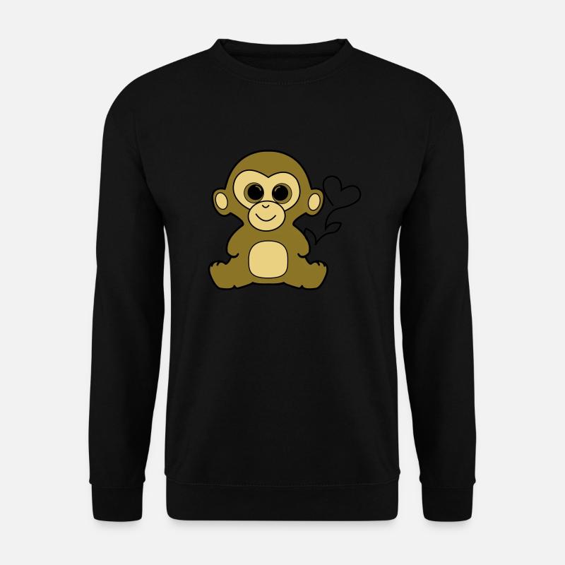 suesser_affe3 - Unisex Pullover - Schwarz