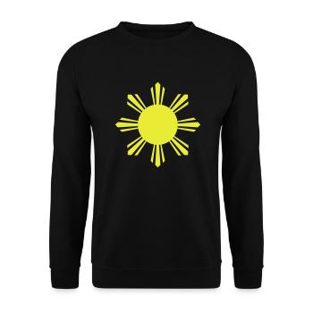 Eight Ray Sun - Unisex Sweatshirt - black - Front - Alina (178cm) & Michal (187cm)
