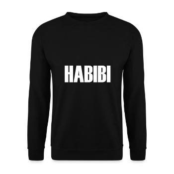 Habibi - Unisex Sweatshirt - black - Front - Alina (178cm) & Michal (187cm)