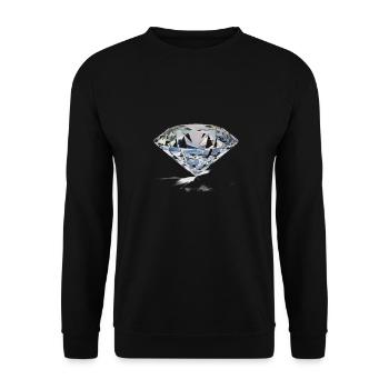 diamant - Unisex Pullover - Schwarz - Vorne - Alina (178cm) & Michal (187cm)