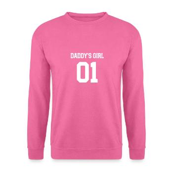 Vater und Tochter Partnerlook Daddys Girl - Unisex Pullover - Pink - Vorne