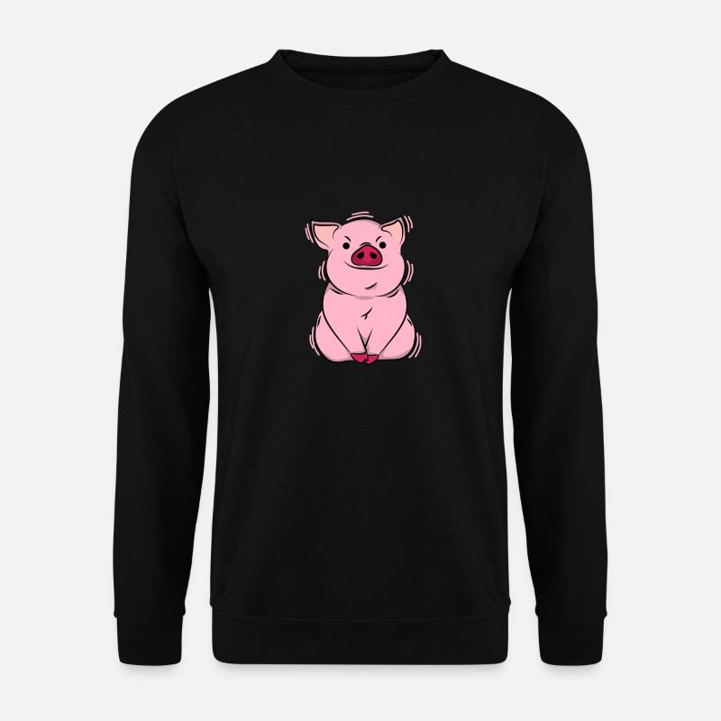 Schweinchen pig - Unisex Pullover - Schwarz