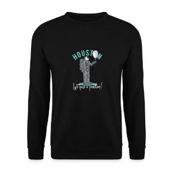 Astronaut 2 - Unisex Pullover - Schwarz - Vorne - Alina (178cm) & Michal (187cm)