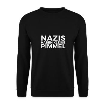 Antifa T-shirt Rassimus contre idée de cadeau droite - Sweat-shirt Unisexe - noir - Devant - Alina (178cm) & Michal (187cm)