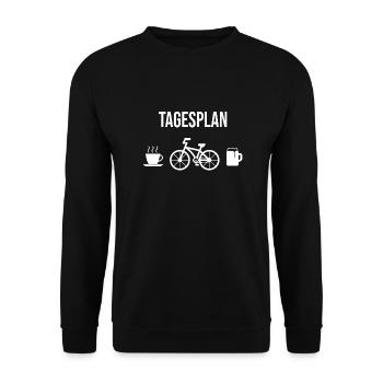 Horaire quotidien des cyclistes - Sweat-shirt Unisexe - noir - Devant - Alina (178cm) & Michal (187cm)