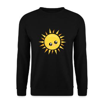 soleil - Sweat-shirt Unisexe - noir - Devant - Alina (178cm) & Michal (187cm)