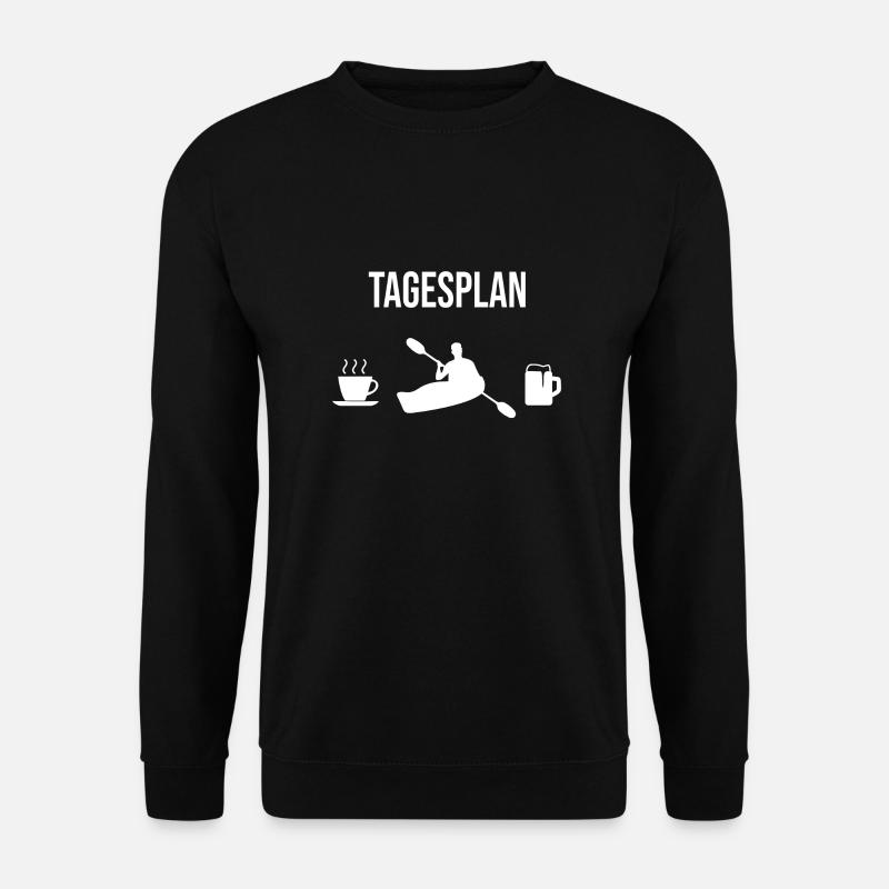Kayak canoe day plan gift idea - Unisex Sweatshirt - black