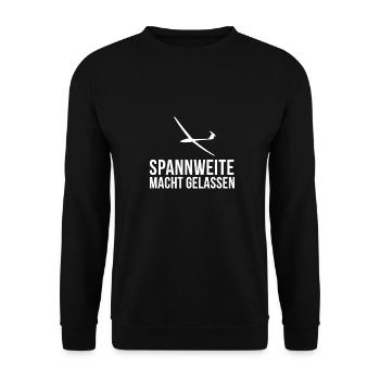 Vol à voile Renard T-shirt idée cadeau - Sweat-shirt Unisexe - noir - Devant - Alina (178cm) & Michal (187cm)