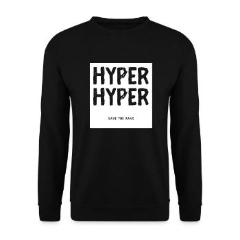 HYPER HYPER - Unisex Sweatshirt - black - Front - Alina (178cm) & Michal (187cm)