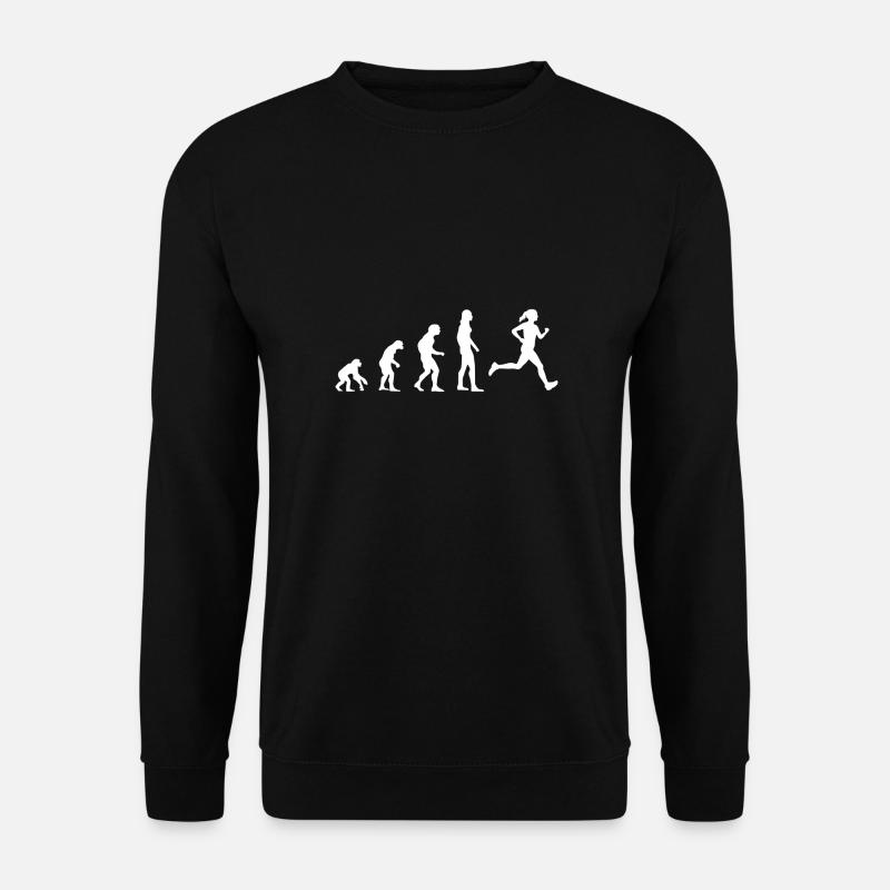 Evolution Runner Running T-Shirt - Unisex Sweatshirt - black