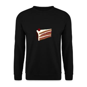 T-shirt de gâteau Forêt Noire - Sweat-shirt Unisexe - noir - Devant - Alina (178cm) & Michal (187cm)