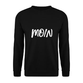 Moin T-shirt Hambourg idée de cadeau du nord de l’Allemagne - Sweat-shirt Unisexe - noir - Devant - Alina (178cm) & Michal (187cm)