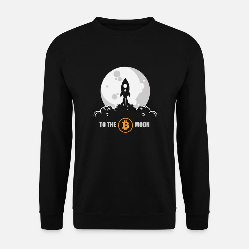 Bitcoin Rocket - Unisex Pullover - Schwarz