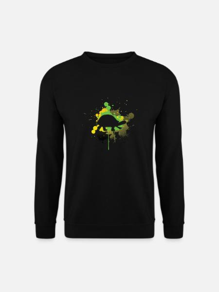 Fast turtle leaves only imprint - Unisex Sweatshirt - black