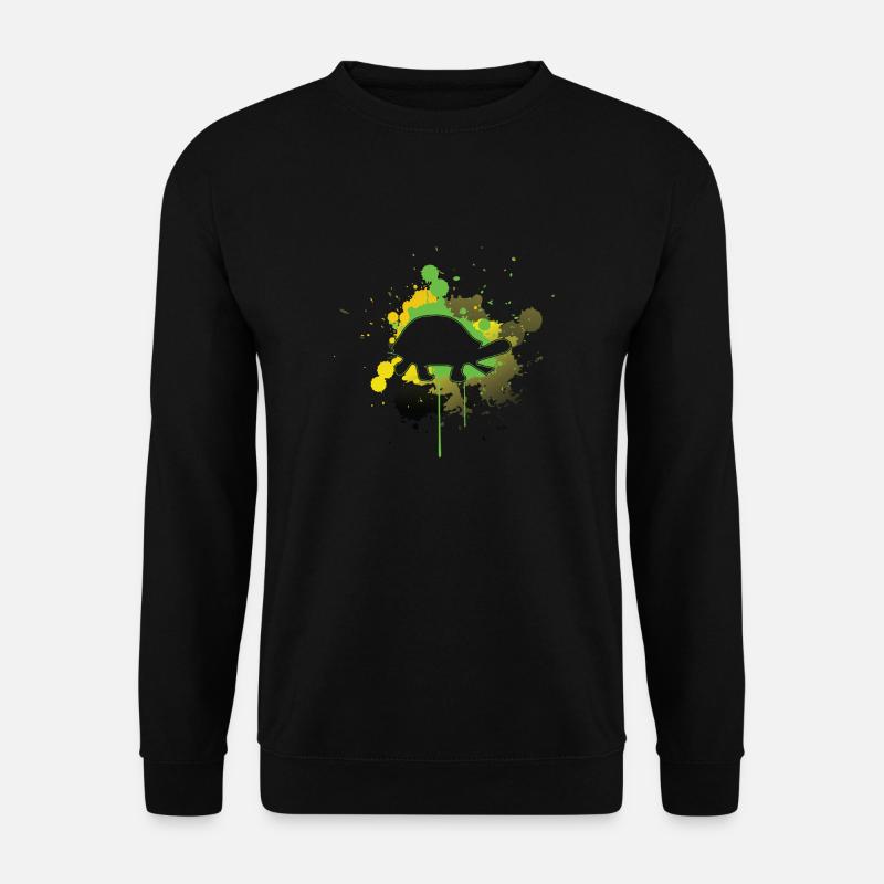 Fast turtle leaves only imprint - Unisex Sweatshirt - black