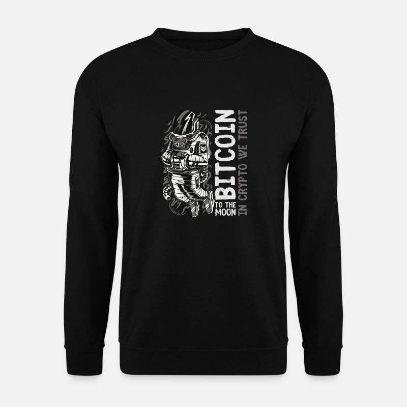 Space Bitcoin - Unisex Sweatshirt - black