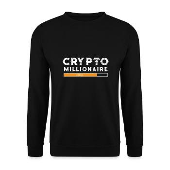 Loading Crypto-Millionaire - Unisex Pullover - Schwarz - Vorne - Alina (178cm) & Michal (187cm)