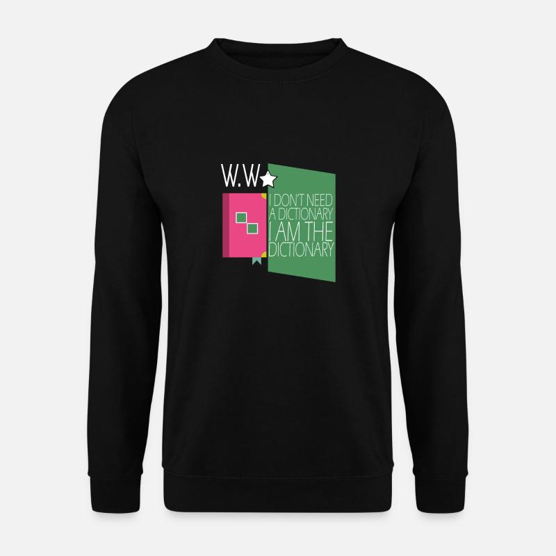 Woerterbuch Lexikon Geschenkidee - Unisex Sweatshirt - black