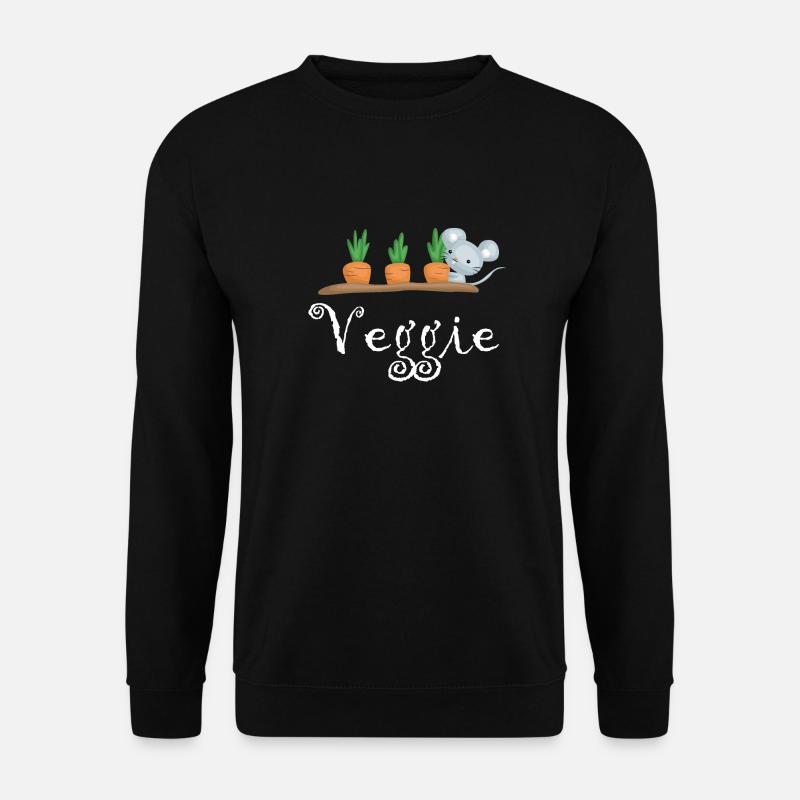 Veggie-Maus - Unisex Pullover - Schwarz