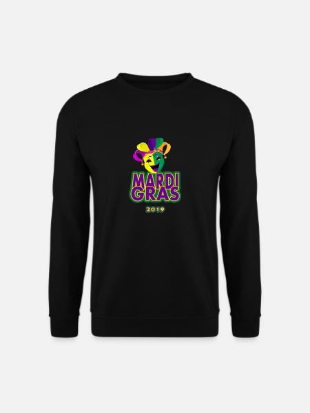 Mardi Gras 2019 Funny T-Shirt für Frauen Männer - Unisex Pullover - Schwarz