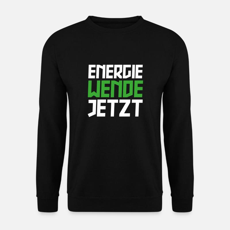 Energiewende Jetzt - Unisex Pullover - Schwarz