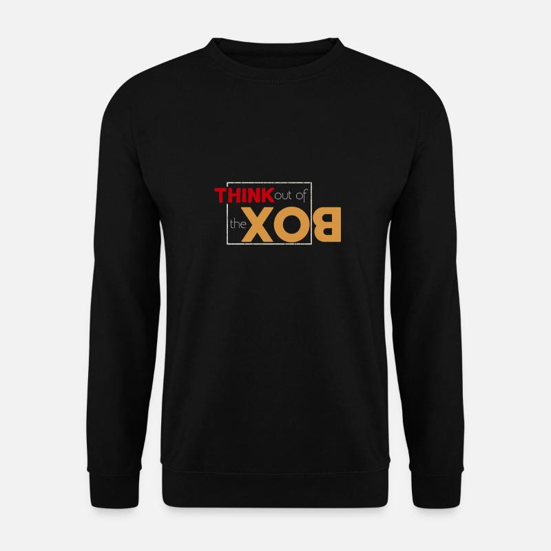 Think out of the box - Unisex Pullover - Schwarz