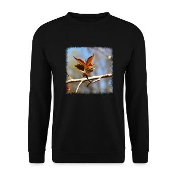 nature - Unisex Sweatshirt - black - Front - Alina (178cm) & Michal (187cm)