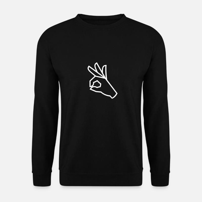 OK Hand Gift Idea - Unisex Sweatshirt - black