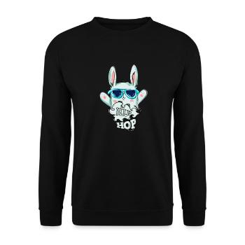 Hip Hop - Unisex Pullover - Schwarz - Vorne - Alina (178cm) & Michal (187cm)