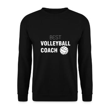 Meilleur entraîneur de volley-ball | Sport Coach Cadeaux - Sweat-shirt Unisexe - noir - Devant - Alina (178cm) & Michal (187cm)